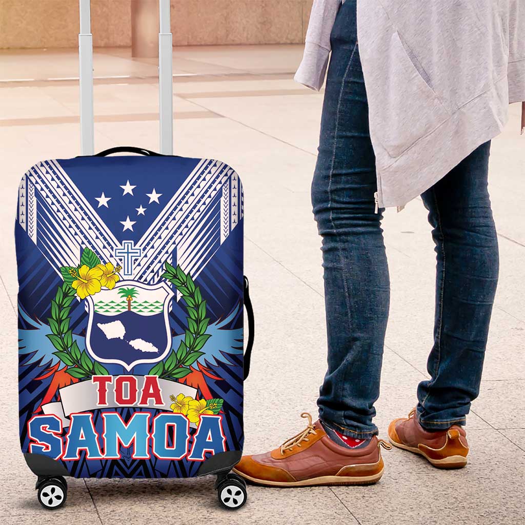 Rugby Toa Samoa Luggage Cover Samoa mo Samoa Strength in Tatau - Polynesian Pride