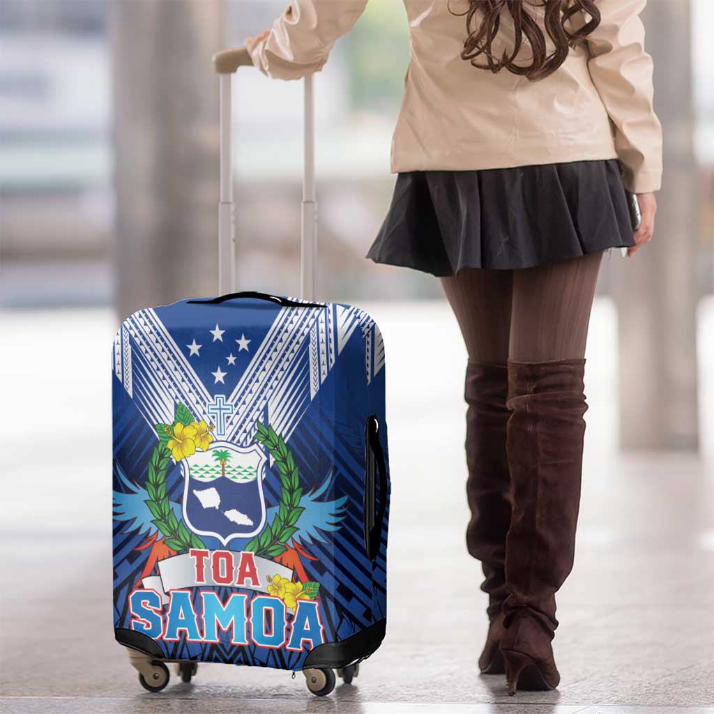 Rugby Toa Samoa Luggage Cover Samoa mo Samoa Strength in Tatau - Polynesian Pride