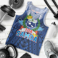 Custom Rugby Toa Samoa Men Tank Top Samoa mo Samoa Strength in Tatau - Polynesian Pride