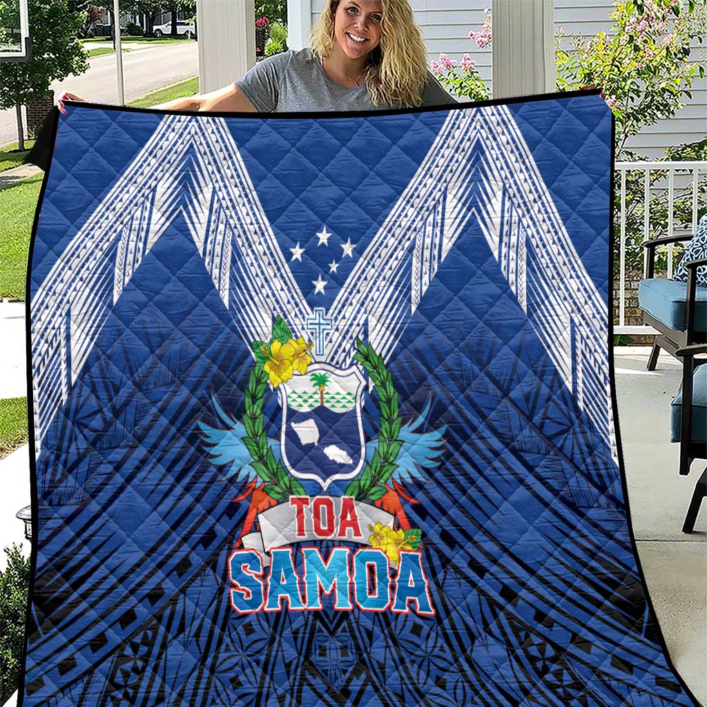 Rugby Toa Samoa Quilt Samoa mo Samoa Strength in Tatau - Polynesian Pride