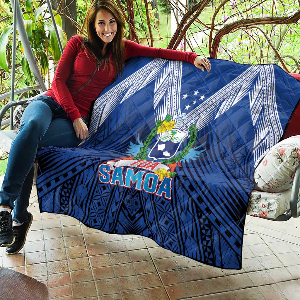 Rugby Toa Samoa Quilt Samoa mo Samoa Strength in Tatau - Polynesian Pride
