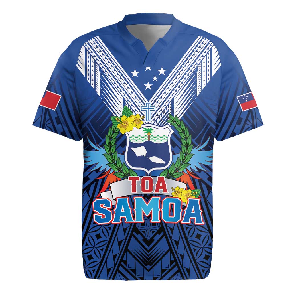 Custom Rugby Toa Samoa Rugby Jersey Samoa mo Samoa Strength in Tatau - Polynesian Pride