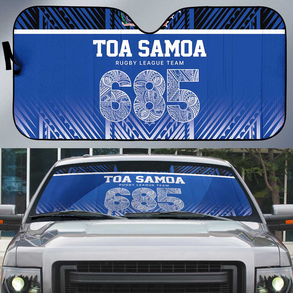 Toa Samoa 685 Auto Sun Shade Uso Aso Uma For Life For Samoa - Polynesian Pride