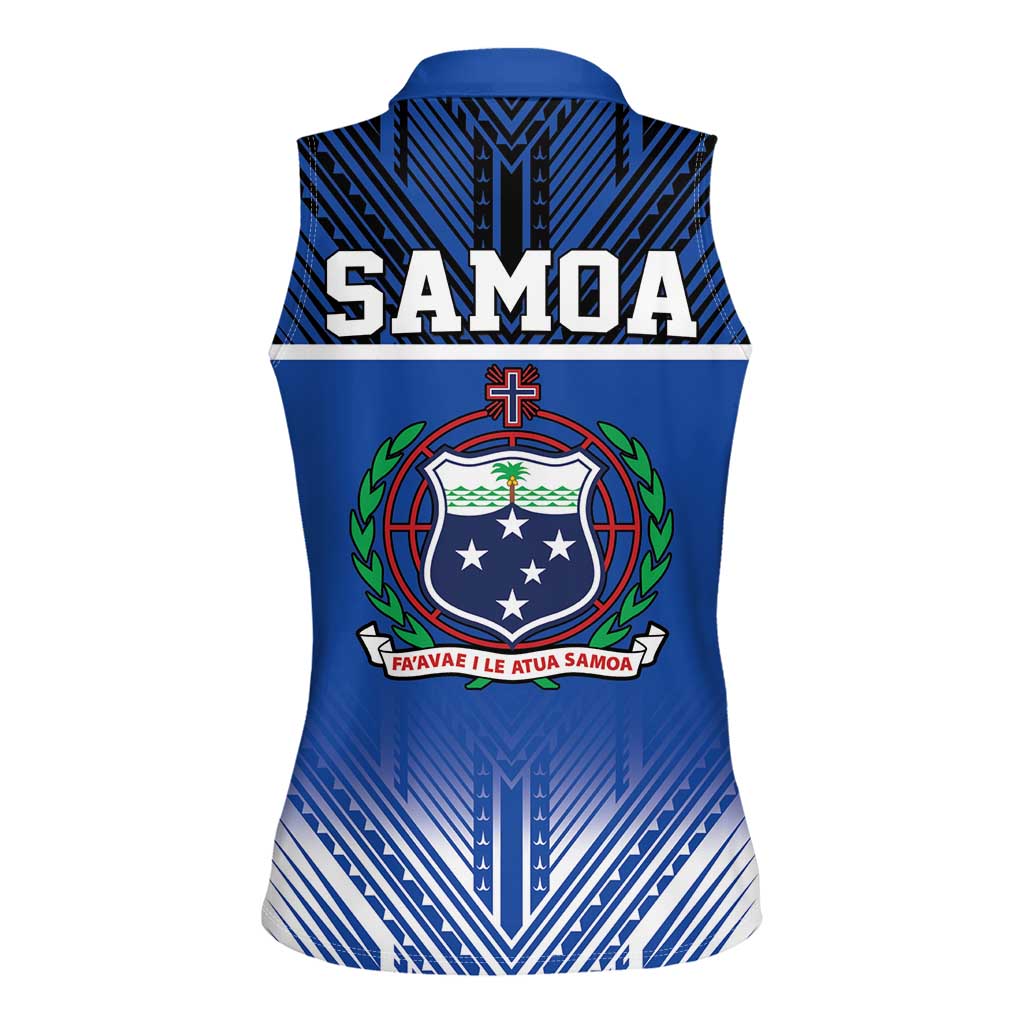 Toa Samoa 685 Women Sleeveless Polo Shirt Uso Aso Uma For Life For Samoa - Polynesian Pride