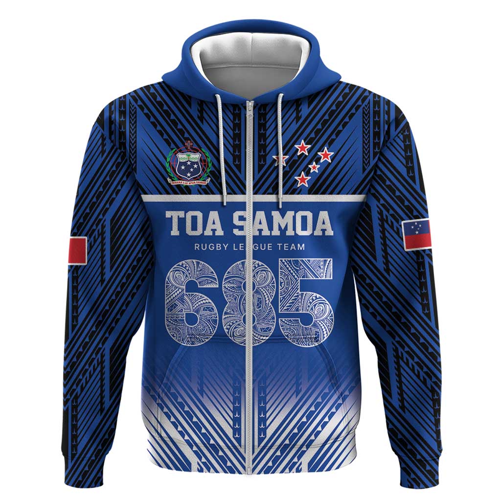 Toa Samoa 685 Zip Hoodie Uso Aso Uma For Life For Samoa - Polynesian Pride