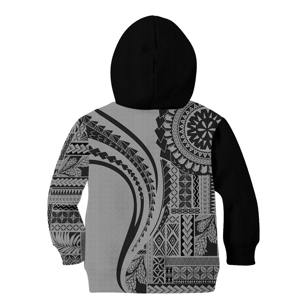 Samoa Siapo Arty Kid Hoodie Black Style LT9 - Polynesian Pride