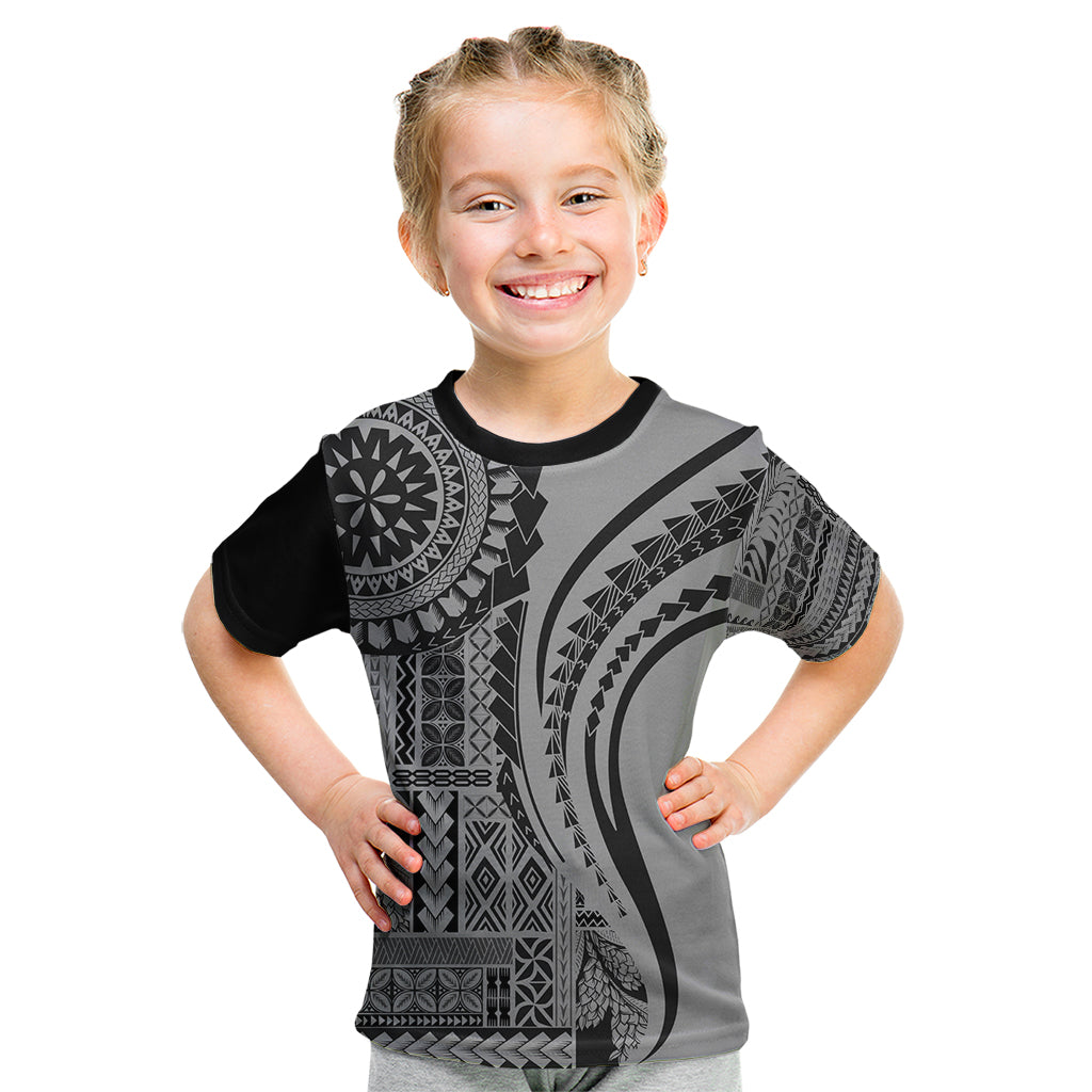 Samoa Siapo Arty Kid T Shirt Black Style LT9 Black - Polynesian Pride