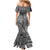 Samoa Siapo Arty Mermaid Dress Black Style LT9 - Polynesian Pride