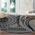 Samoa Siapo Arty Round Carpet Black Style LT9 - Polynesian Pride