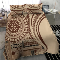Samoa Siapo Arty Bedding Set Brown Style LT9 - Polynesian Pride