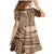 Samoa Siapo Arty Family Matching Mermaid Dress and Hawaiian Shirt Brown Style LT9 - Polynesian Pride