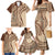 Samoa Siapo Arty Family Matching Mermaid Dress and Hawaiian Shirt Brown Style LT9 - Polynesian Pride