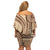 Samoa Siapo Arty Family Matching Off Shoulder Short Dress and Hawaiian Shirt Brown Style LT9 - Polynesian Pride