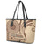 Samoa Siapo Arty Leather Tote Bag Brown Style LT9 - Polynesian Pride