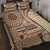 Samoa Siapo Arty Quilt Bed Set Brown Style LT9 - Polynesian Pride