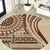 Samoa Siapo Arty Round Carpet Brown Style LT9 Brown - Polynesian Pride