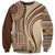 Samoa Siapo Arty Sweatshirt Brown Style LT9 Unisex Brown - Polynesian Pride