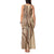 Samoa Siapo Arty Tank Maxi Dress Brown Style LT9 - Polynesian Pride