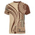 Samoa Siapo Arty Women V Neck T Shirt Brown Style LT9 - Polynesian Pride