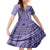 Samoa Siapo Arty Family Matching Long Sleeve Bodycon Dress and Hawaiian Shirt Purple Style LT9 Daughter's Dress Purple - Polynesian Pride