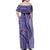 Samoa Siapo Arty Family Matching Off Shoulder Maxi Dress and Hawaiian Shirt Purple Style LT9 - Polynesian Pride