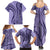 Samoa Siapo Arty Family Matching Summer Maxi Dress and Hawaiian Shirt Purple Style LT9 - Polynesian Pride