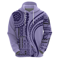 Samoa Siapo Arty Hoodie Purple Style LT9 - Polynesian Pride