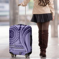 Samoa Siapo Arty Luggage Cover Purple Style LT9 - Polynesian Pride