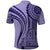 Samoa Siapo Arty Polo Shirt Purple Style LT9 - Polynesian Pride