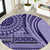 Samoa Siapo Arty Round Carpet Purple Style LT9 Purple - Polynesian Pride