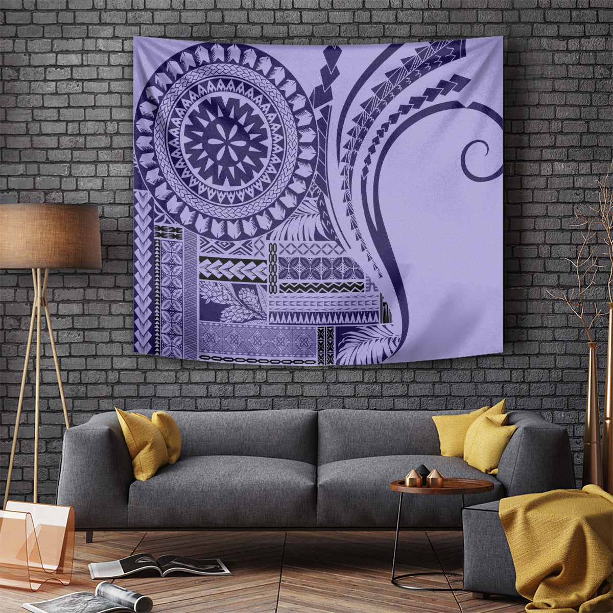 Samoa Siapo Arty Tapestry Purple Style LT9 Purple - Polynesian Pride