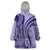 Samoa Siapo Arty Wearable Blanket Hoodie Purple Style LT9 One Size Purple - Polynesian Pride