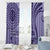 Samoa Siapo Arty Window Curtain Purple Style LT9 - Polynesian Pride