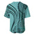 Samoa Siapo Arty Baseball Jersey Turquoise Style LT9 - Polynesian Pride