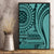 Samoa Siapo Arty Canvas Wall Art Turquoise Style LT9 - Polynesian Pride