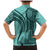 Samoa Siapo Arty Family Matching Mermaid Dress and Hawaiian Shirt Turquoise Style LT9 - Polynesian Pride