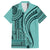 Samoa Siapo Arty Family Matching Off Shoulder Short Dress and Hawaiian Shirt Turquoise Style LT9 Dad's Shirt - Short Sleeve Turquoise - Polynesian Pride