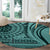 Samoa Siapo Arty Round Carpet Turquoise Style LT9 - Polynesian Pride