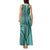 Samoa Siapo Arty Tank Maxi Dress Turquoise Style LT9 - Polynesian Pride