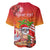 Personalised Wishes in Tahitian Christmas Baseball Jersey French Polynesia Santa Beach LT9 - Polynesian Pride