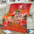 Personalised Wishes in Tahitian Christmas Blanket French Polynesia Santa Beach LT9 - Polynesian Pride