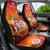 Personalised Wishes in Tahitian Christmas Car Seat Cover French Polynesia Santa Beach LT9 - Polynesian Pride