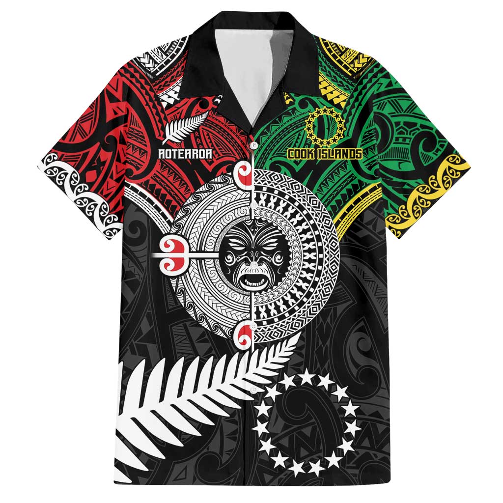 Aotearoa and Cook Islands Mo Te Tiriti Hawaiian Shirt New Zealand Honour The Treaty Ake!Ake!Ake!