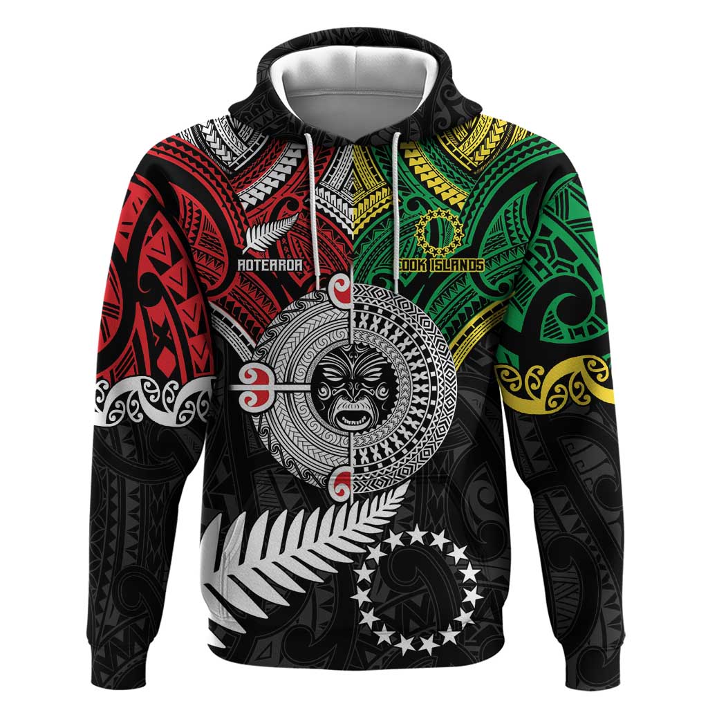 Aotearoa and Cook Islands Mo Te Tiriti Hoodie New Zealand Honour The Treaty Ake!Ake!Ake!