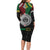 Aotearoa and Cook Islands Mo Te Tiriti Long Sleeve Bodycon Dress New Zealand Honour The Treaty Ake!Ake!Ake!