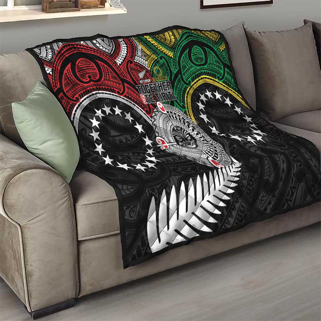 Aotearoa and Cook Islands Mo Te Tiriti Quilt New Zealand Honour The Treaty Ake!Ake!Ake!