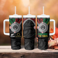 Aotearoa and Cook Islands Mo Te Tiriti Tumbler With Handle New Zealand Honour The Treaty Ake!Ake!Ake!