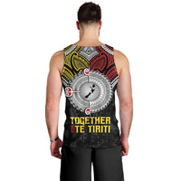 Aotearoa and Niue Mo Te Tiriti Men Tank Top New Zealand Honour The Treaty Ake!Ake!Ake!