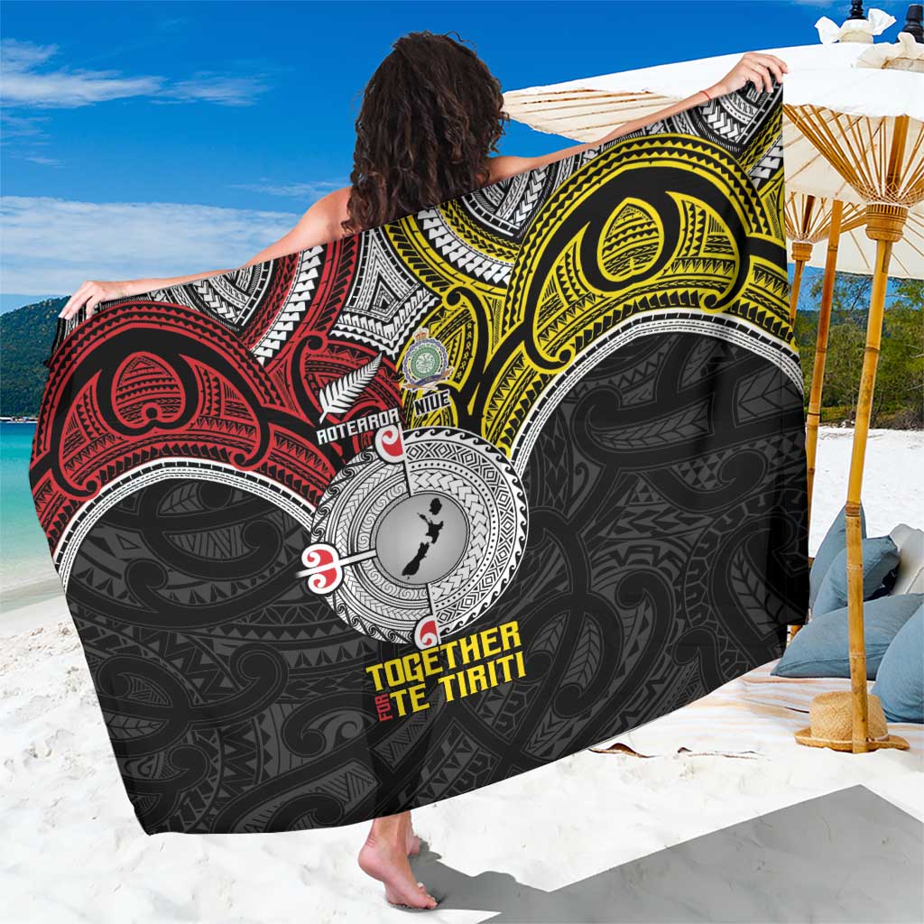 Aotearoa and Niue Mo Te Tiriti Sarong New Zealand Honour The Treaty Ake!Ake!Ake!