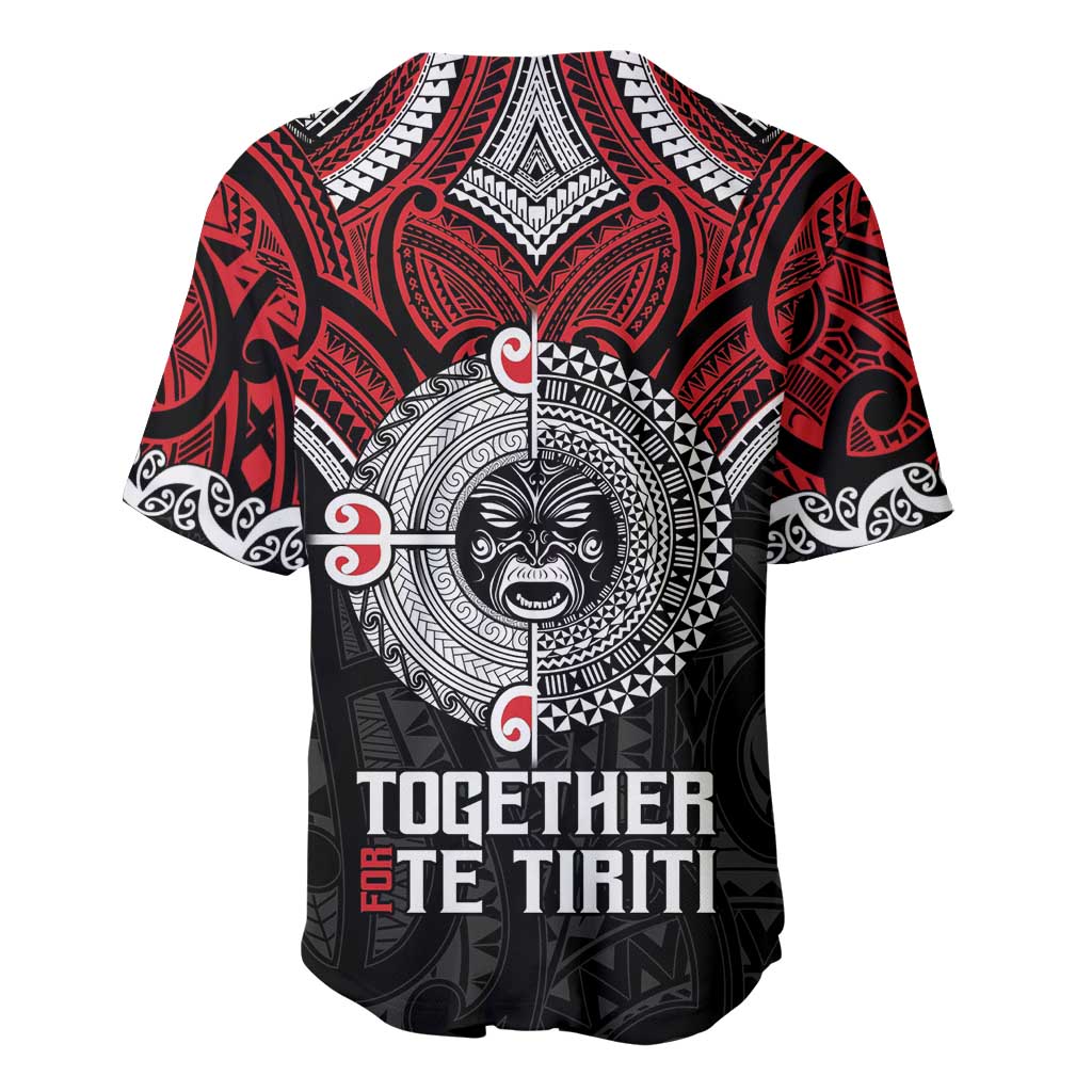 Aotearoa and Tonga Mo Te Tiriti Baseball Jersey New Zealand Honour The Treaty Ake!Ake!Ake!